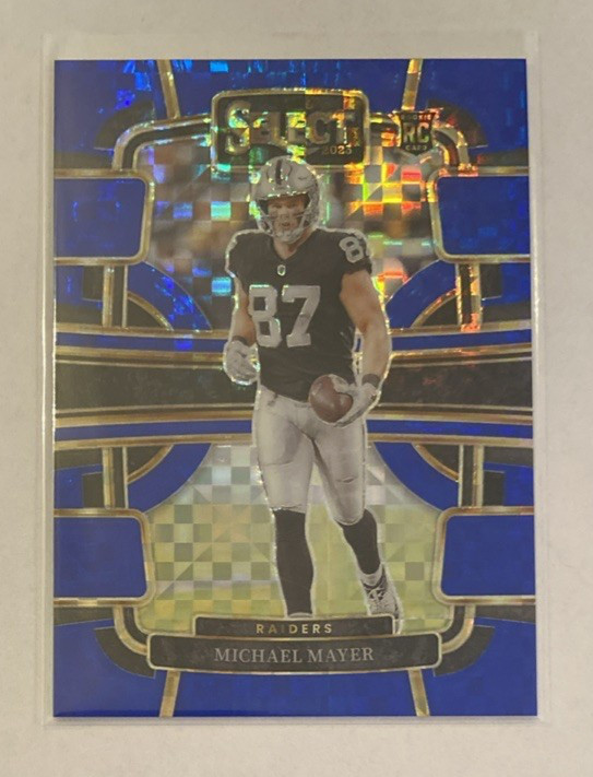 2023 Panini Select - Michael Mayer Concourse Blue Power Prizm #071/199 (RC) #57