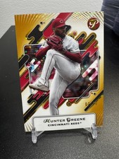 2025 Topps Pristine - Hunter Greene #75 - Gold Refractor /50 Reds SSP 