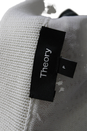 Theory Womens Elastic Waistband Knit Overlay A Line Skirt White Size Petite - Picture 4 of 6