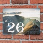 Mountain House Number Printed Address Sign Outdoor Themed Address Plaque