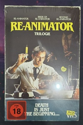 Re-Animator 1-3 Trilogie Blu-ray im VHS Retro Design OVP Tape Edition