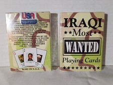 2 Iraqi Most Wanted Playing Cards New Factory Sealed Made in USA Hoyle Products