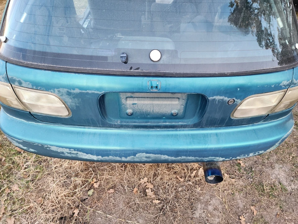 Honda Civic 1992-1995 hatchback 3 puertas cubierta tapa puerta trasera ¡Sin luces altas!! Foto 3 de 4