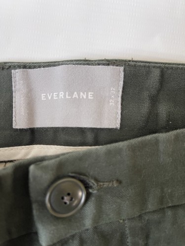 Everlane Chino Pants Mens 32x32 Green Cotton Blend Slim Leg - 第 3/6 張圖片