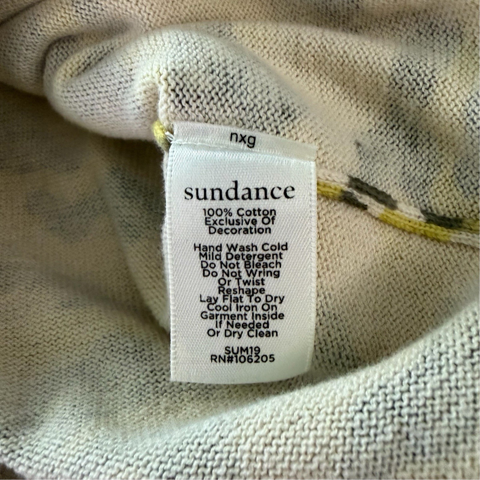 Sundance Tangier Camo Cardigan Sweater Embroidered Cotton Size L Gritty ...