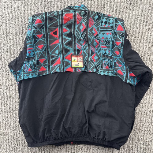 Vintage Tri-Fit Jacket Mens Large Blue Pink Windbreaker 90s Retro - Picture 8 of 10