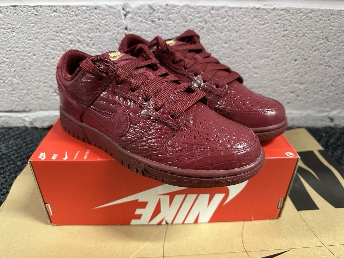 Women's Size 7 - Nike Dunk Low “Red Croc ”HV4388-600 | eBay