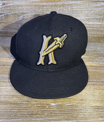 Charlotte Knights New Era 59FIFTY MiLB Black Fitted Cap Hat OG Logo 7 5/8