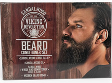 Viking Revolution Sandalwood Beard Conditioner Set - New factory sealed