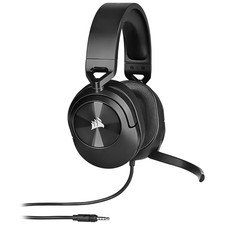 Auriculares estéreo de carbono HS55; controladores de audio de 50 mm