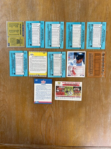 Wade Boggs 12 card LOT 1987-1994 Boston Red Sox Topps, Donruss, Fleer (all NM) - Picture 2 of 2