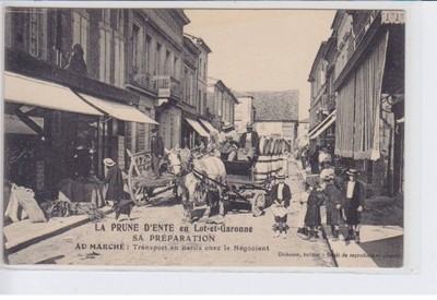 MIRAMONT: la plune d'ente, its preparation at the market transport in barrels at home
