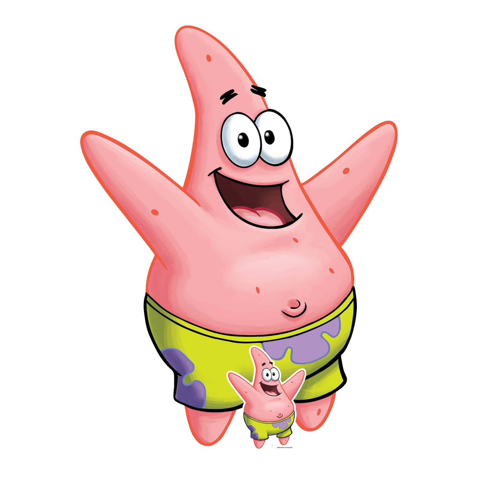 Patrick Star From SpongeBob Lifesize Cardboard Cutout and FREE Mini Standee