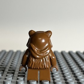 Lego Ewok Wicket Brown Hood sw0050 from set 7139 Star Wars Minifig Minifigure 2Q