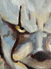 Pennywise creepy clown original oil painting Impressionism Haileylikespaint 8x8 — photo 2