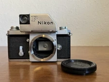 Nikon F camera w Photomic Flag Finder - working well - meter reacting to light