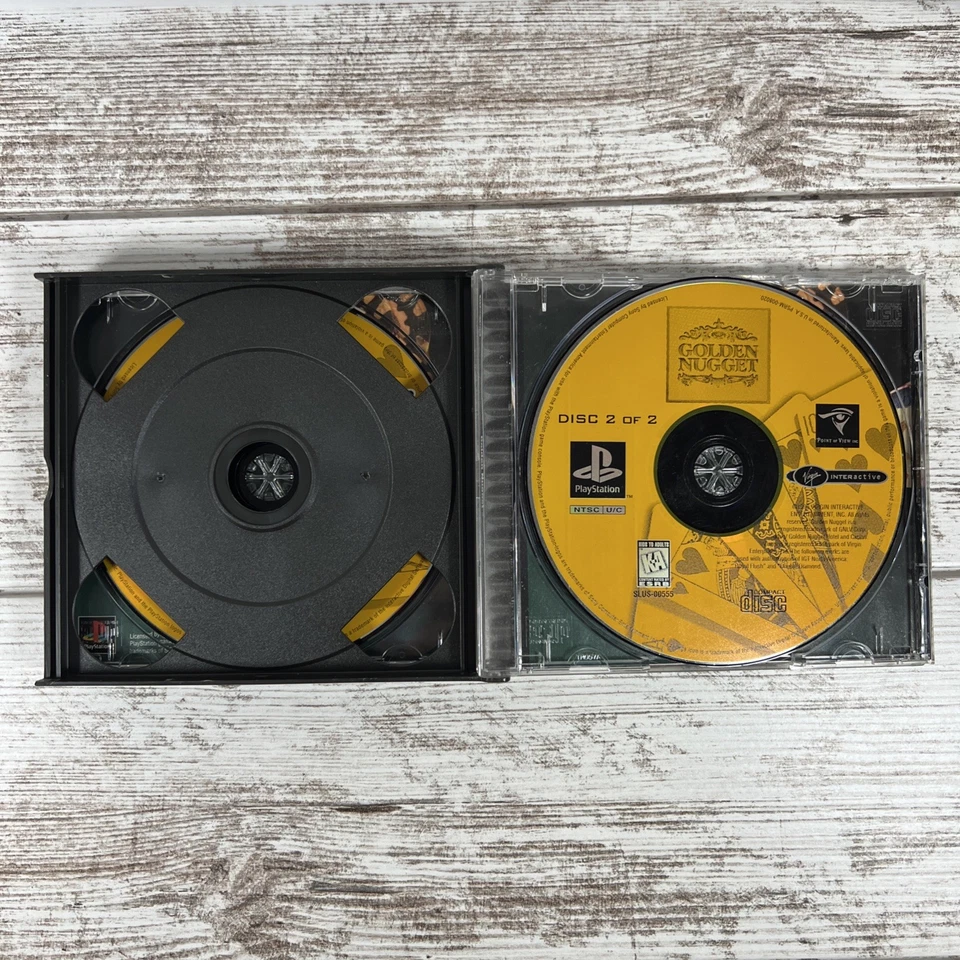 Golden Nugget (Virgin) Sony Playstation One PS1 Video Game (CIB & TESTED) - Image 4 of 4