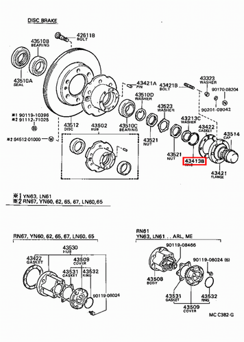 Genuine LandCruiser 105 100 80 Series Front Axle Outer CV Circlip Snap Ring - Picture 17 of 20