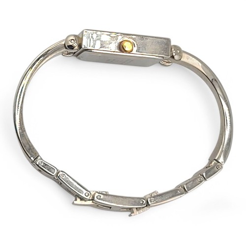 Anne Klein II Wrist Watch Silver Color With Gold Accents Bangle Bracelet Running - Picture 8 of 11