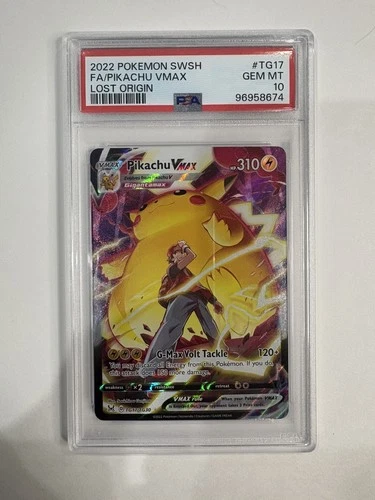 PSA 10 Gem Mint Pikachu VMAX Lost Origin TG17 2022 SWSH Pokémon TCG