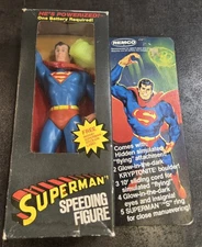 1980 REMCO SUPERMAN SPEEDING FIGURE IN BOX VERY NICE HTF POWERIZED AWESOME