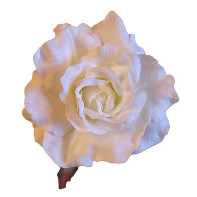 Cathy Rose Hair Clip/Pin Brooch, Large, 4 inch Artificial Flower, 2 Colors