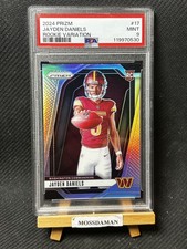 2024 Panini Prizm Jayden Daniels Rookie Variations Silver RC VAR #17 PSA 9