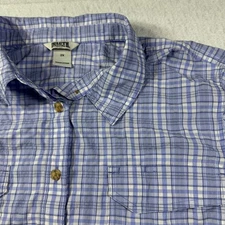 Duluth Trading Company SS Women’s Shirt Blue Plaid size 2X with pocket