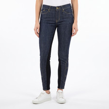 New RONAN MOTO JEANS Women's 29 Skinny Dark Wash Raw Denim VTG 2011 Made In USA!