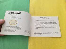 Dynowarz NES Original Manual No Game Nintendo