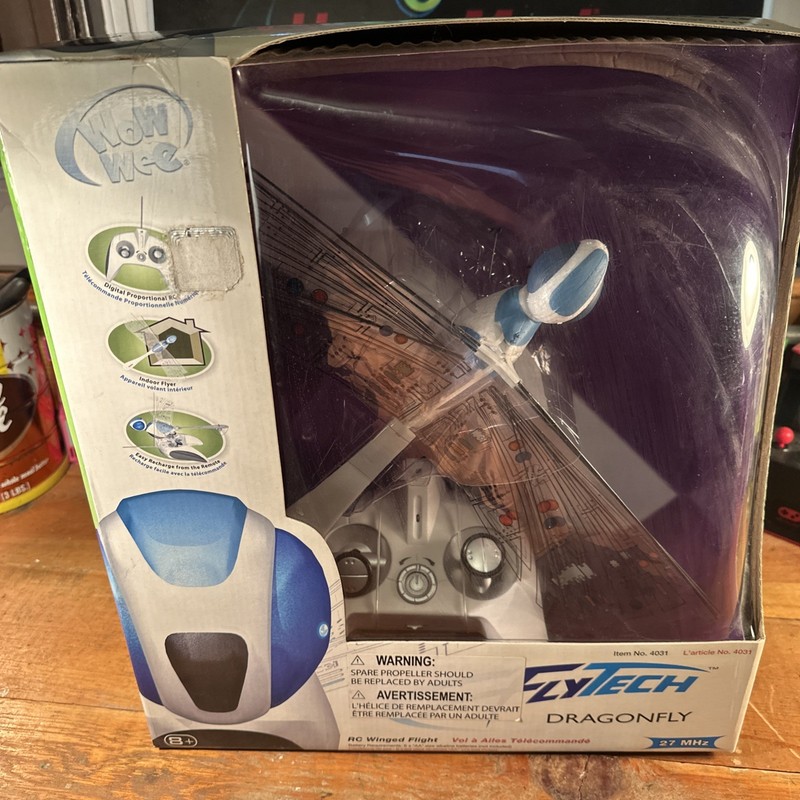 NEW SEALED~ Wowwee Flytech Robotic Dragonfly Remote Control Insect Drone 2007