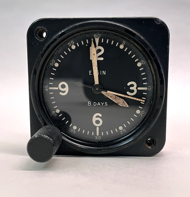 Vintage WWII Elgin 8-Day Aircraft Cockpit Clock - 562 A-11 | eBay