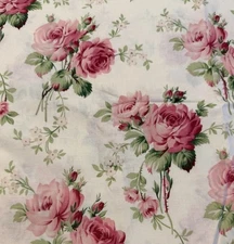 Tanya Whelan Fabric Grand Revival Barefoot Roses Shabby Chic 44” W x BTY