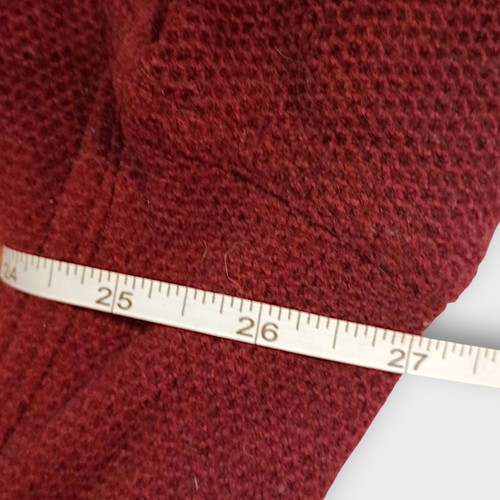 REI Co-op Mens XXL Full Zip Fleece Jacket Burgundy Outdoor Casual - Picture 10 of 12