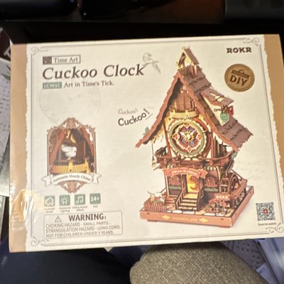 ROKR Time Art LC9016 Wooden 3D DIY Cuckoo Clock Puzzle 250-499 17+ Arch