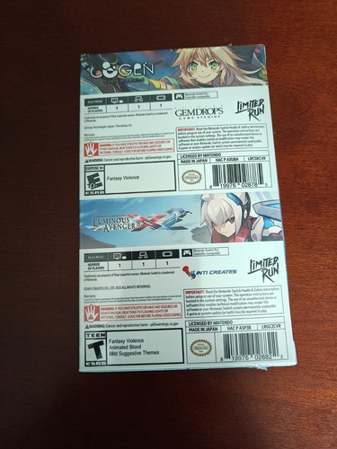 COGEN Sword of Rewind & Gunvolt Chronicles Luminous Avenger iX 2 Switch Pack - Picture 2 of 2