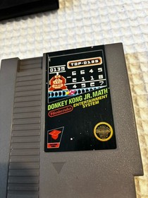 Donkey Kong Jr Math (NES) Nintendo - Very Rare - 5 Screw - Cartridge Only