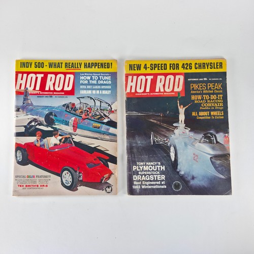 Hot Rod Magazine 1963 Lot of 11 Issues Automotive Drag Racing Muscle Car Era - Picture 8 of 17