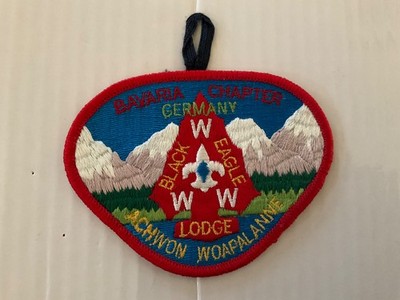 Black Eagle Lodge 482 Bavaria Chapter Achwon Woapalanne OA Patch Transatlantic