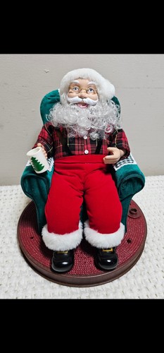 De colección Avon Santa Read Me A Story 1999 Navidad Animado Probado Funcionando (desaparecido - Imagen 1 de 10