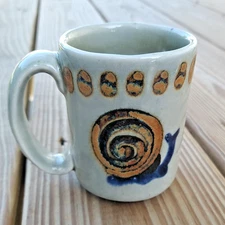 Ken Edwards Mug Snail Handmade Tonala Vintage Signed Small