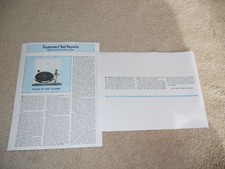 Pioneer PL-400 Turntable Review, 2 pg, 1980, Full Test