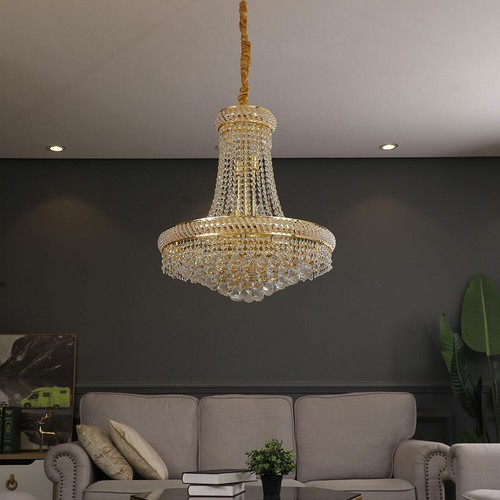 Modern Chandelier 40W Ceiling Light Golden Pendant Lamp Indoor Lighting Fixtures - Picture 2 of 14