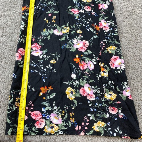 NWT Love Fire Flowy Pant Suit Juniors Large Sleeveless Black Floral Rayon - Picture 9 of 10