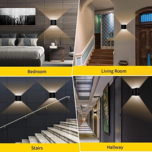LED Wall Light Indoor Up & Down Wall Lamp 6W Modern Wall Sconce Lighting Lights - Picture 3 of 18