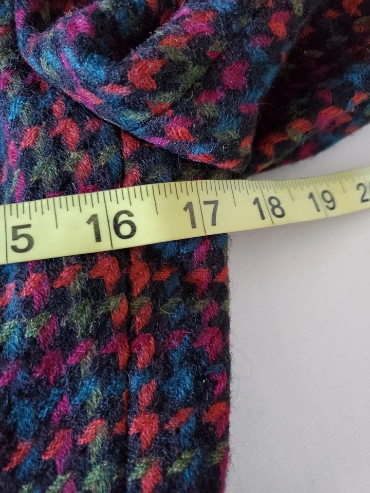 Blazer Guess Georges Marciano Para Mujer M Colorido Lana 1 Botón Hecho en EE. UU. *Leer Foto 3 de 4