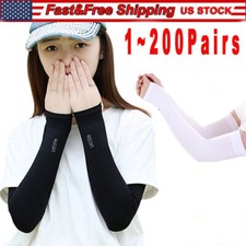 200Pairs Cooling Arm Sleeves Cover UVSun Protection Sports Outdoor For Men Women