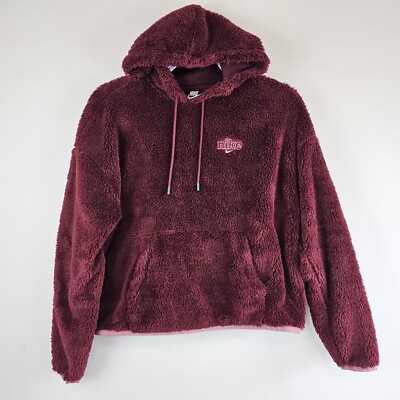 nike fur fleece hoodie