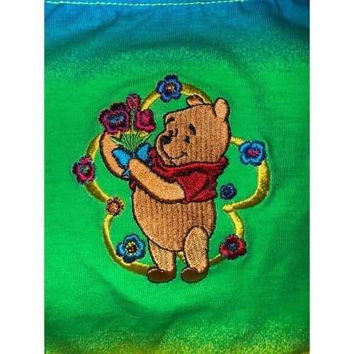 Vintage Disney Winnie the Pooh green blue yellow halter two piece swimsuit 13/14 - Picture 8 of 10