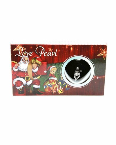 Juego de collar de perlas Love Wish Culture Pearl 16" collar Navidad Santa  - Imagen 10 de 19